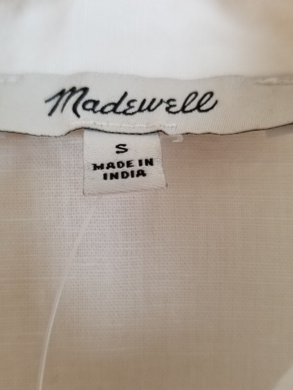 Madewell Embroidered Lace Linen Blend Button Up Top Size Small NWT - Picture 8 of 9